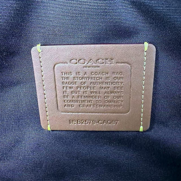 Coach Erin Shoulder Bag In Signature Canvas Gold/Walnut/Black CAQ87 NWT - Picture 8 of 10